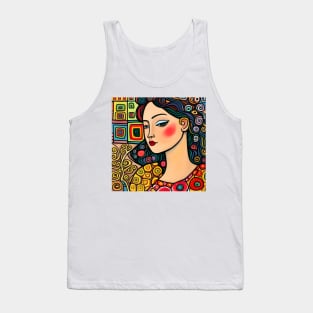 Young woman Typing Tank Top